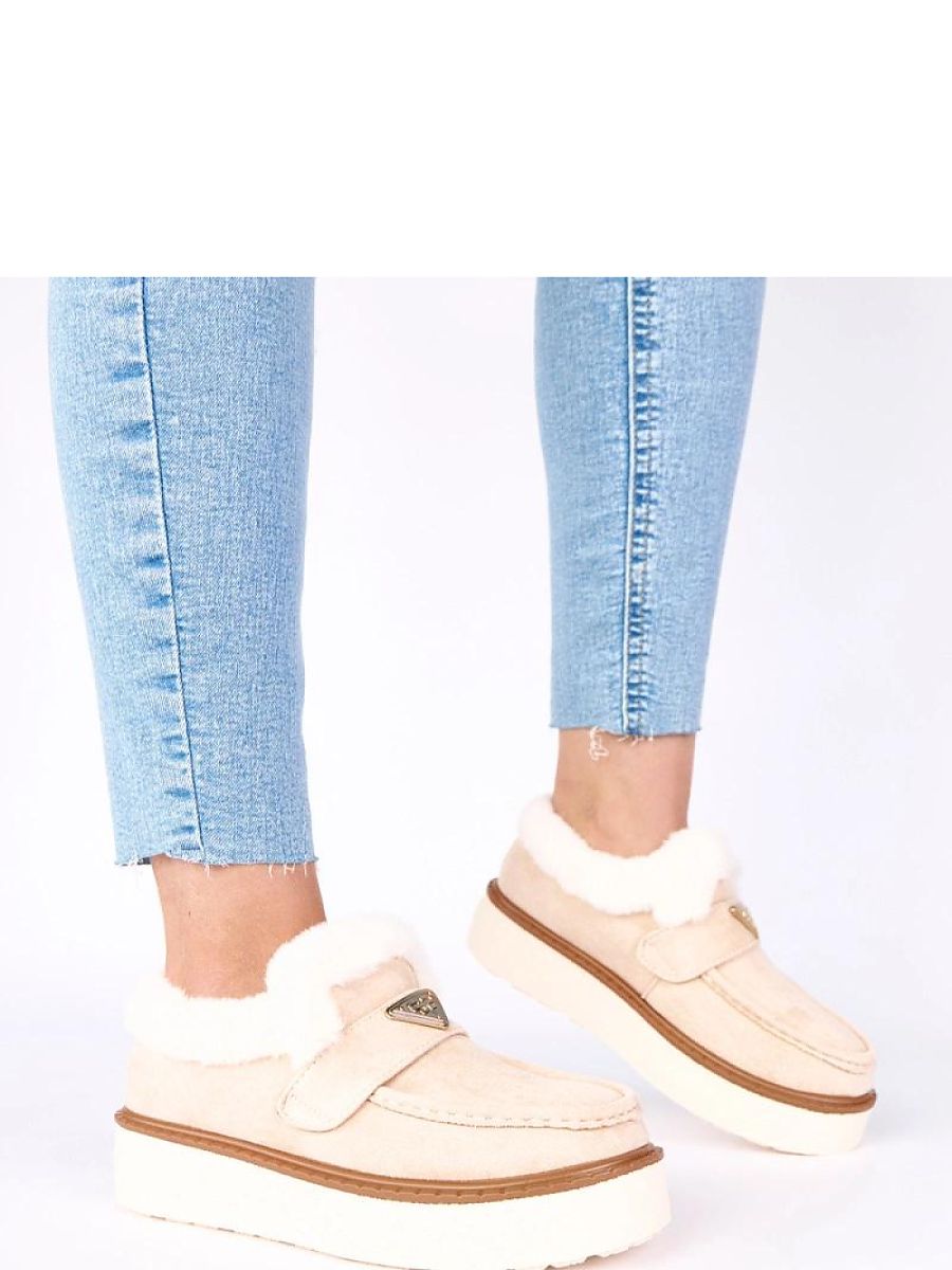 Mocassini Donna Beige Moderni