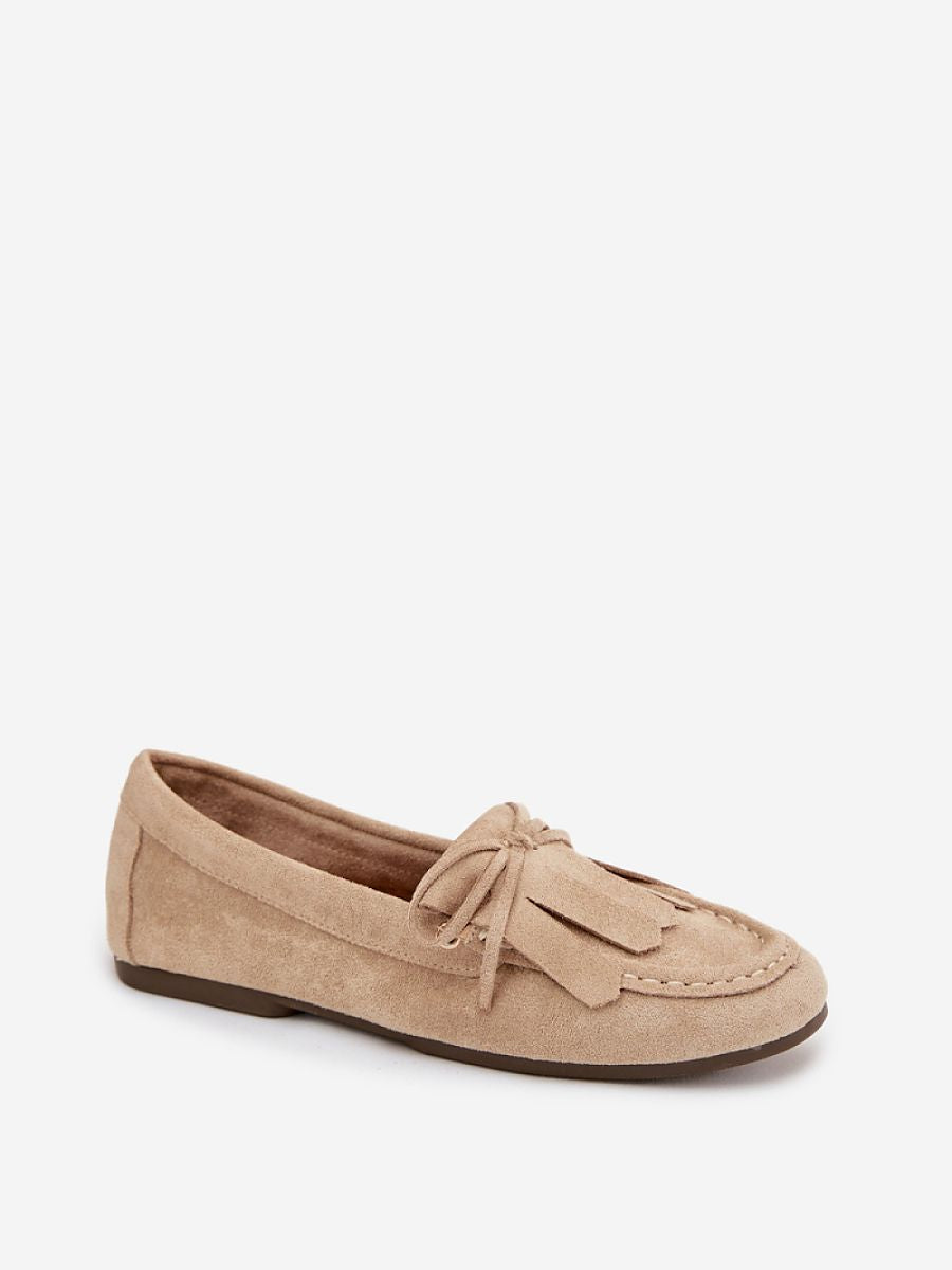 Mocassini Donna Beige Moderni