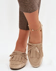 Mocassini Donna Beige Moderni