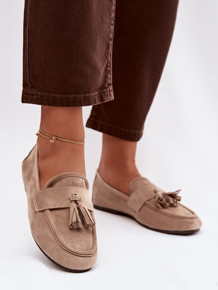 Mocassini Donna Beige alla Moda