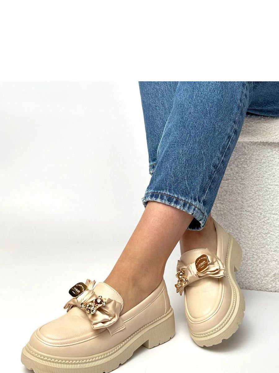 Mocassini Donna Beige Classici