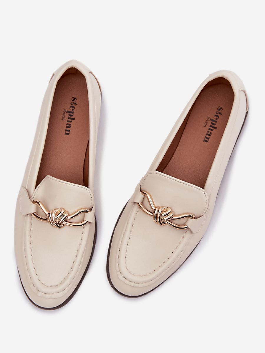 Mocassini Donna Beige Moderni