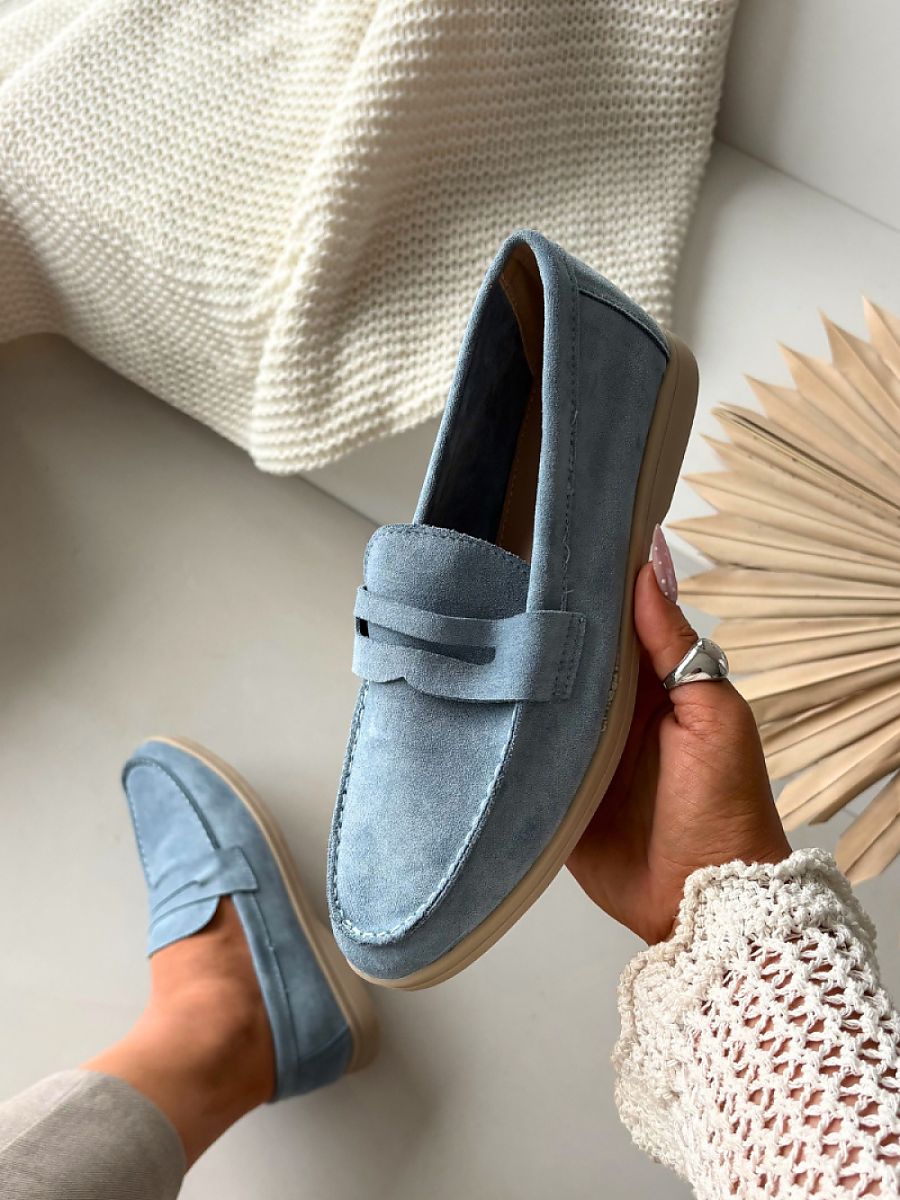Mocassini Donna Blu Raffinati
