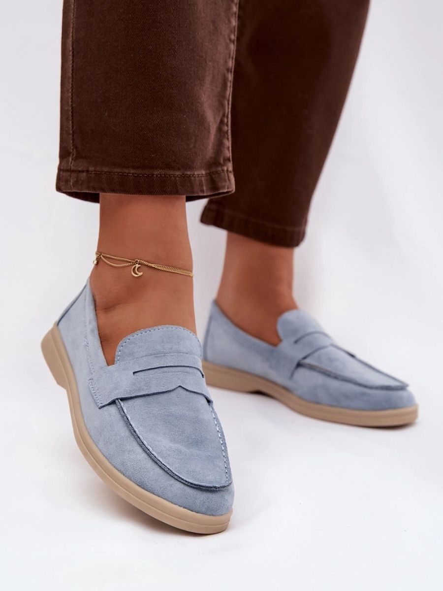 Mocassini Donna Blu Raffinati