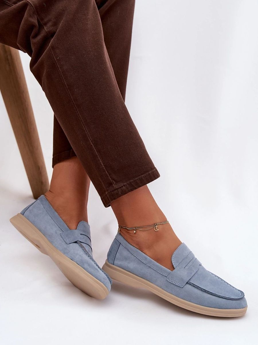 Mocassini Donna Blu Raffinati