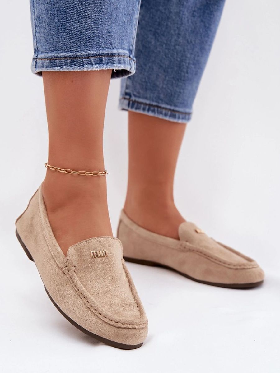 Mocassini Donna Beige Classici