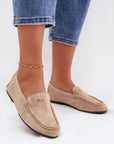 Mocassini Donna Beige Classici