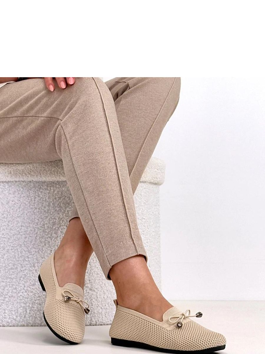 Mocassini Donna Beige Eleganti