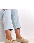 Mocassini Donna Beige Comodi