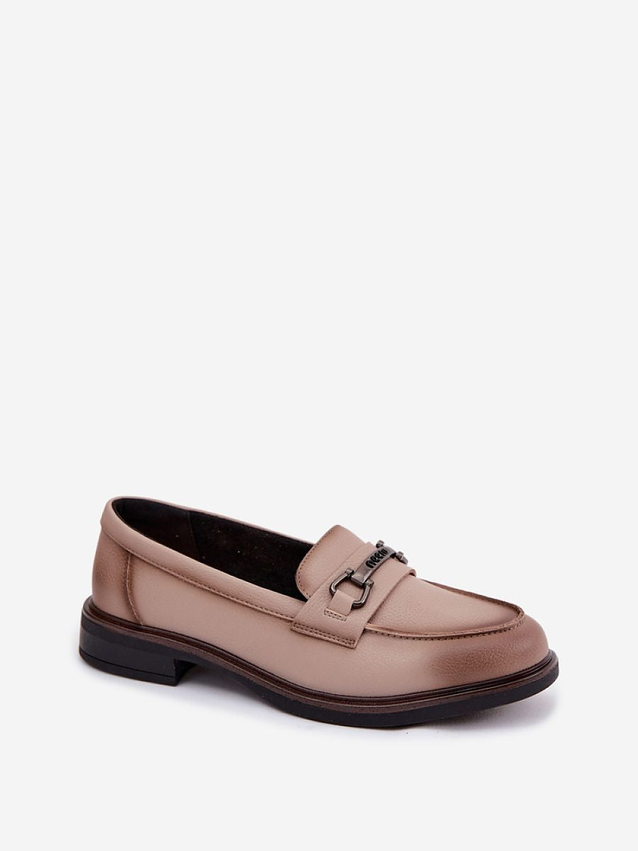 Mocassini Donna Beige Eleganti