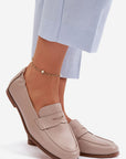 Mocassini Donna Beige Comodi