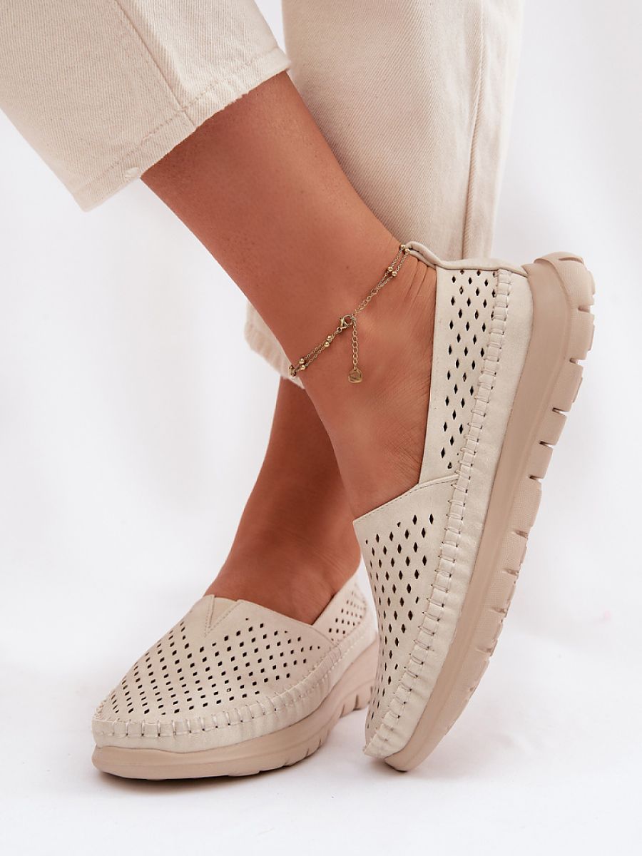 Mocassini Donna Beige di Tendenza