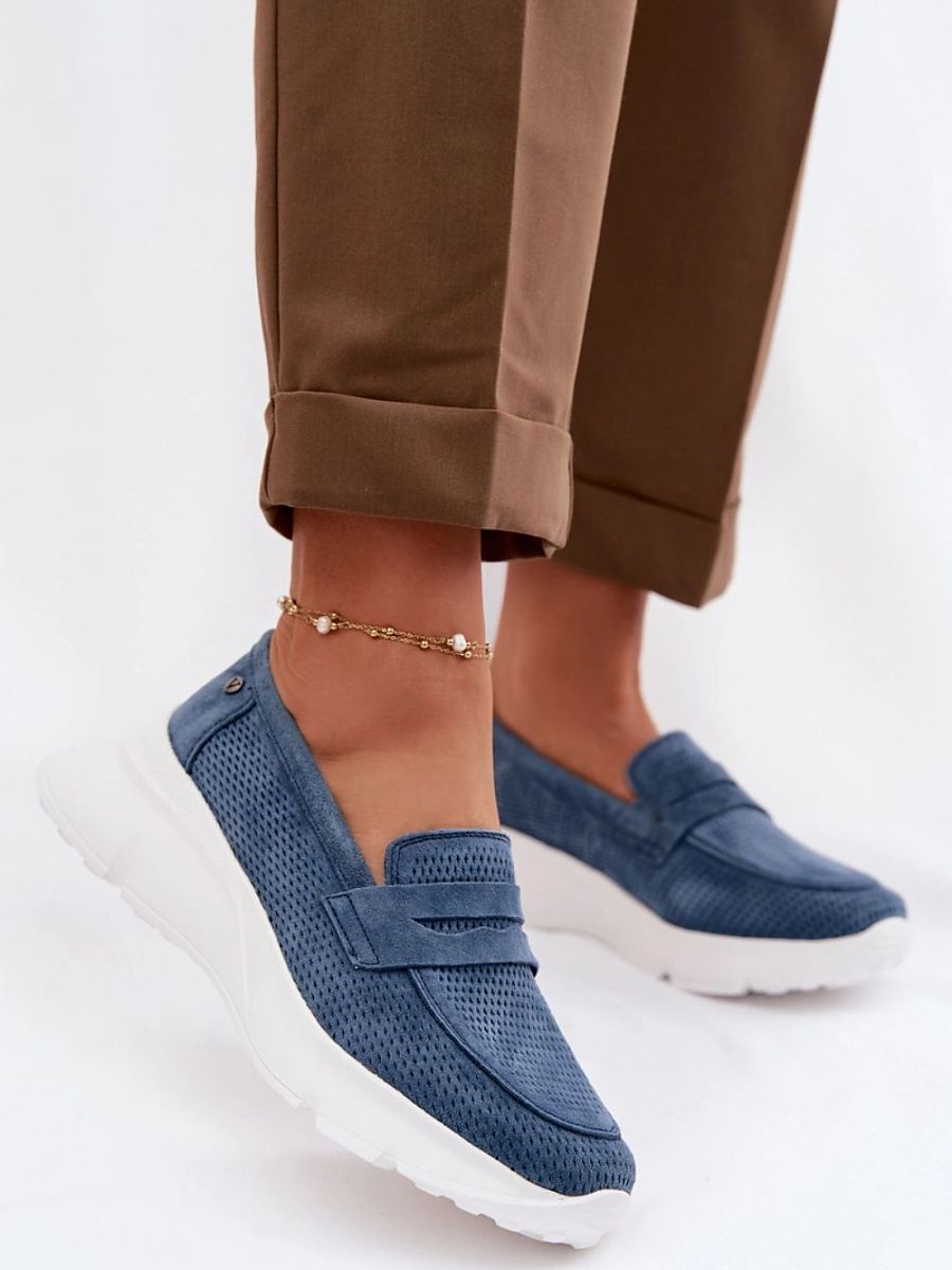 Mocassini Donna Blu Navy alla Moda