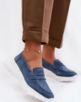 Mocassini Donna Blu Navy alla Moda