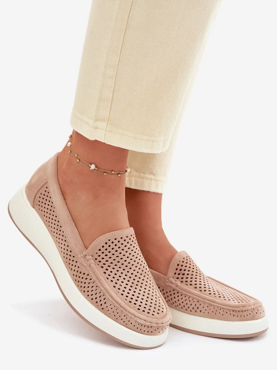 Mocassini Donna Beige Chic e Trendy