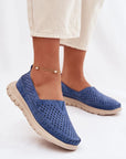Mocassini Donna Blu Moderni
