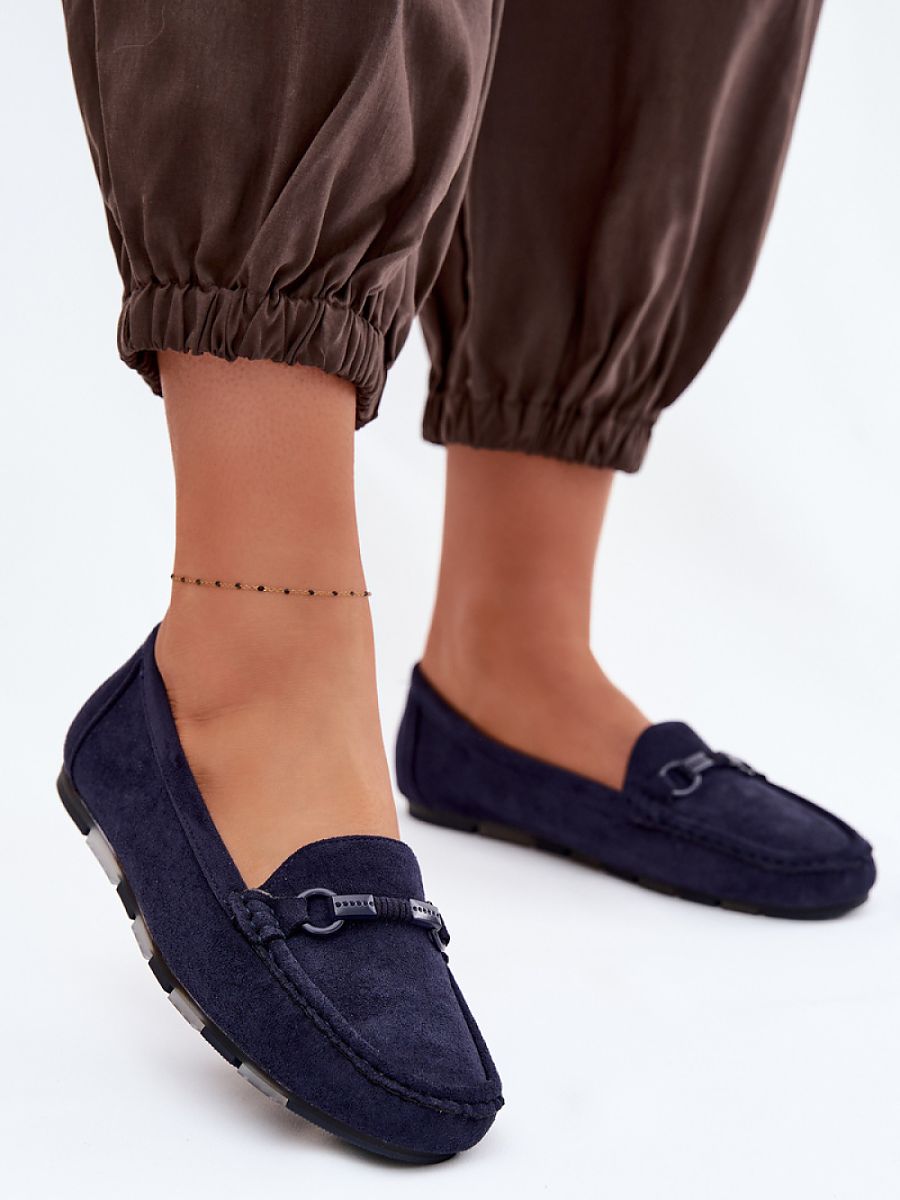 Mocassini Donna Blu Navy di Tendenza