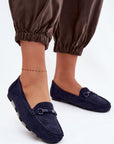 Mocassini Donna Blu Navy di Tendenza
