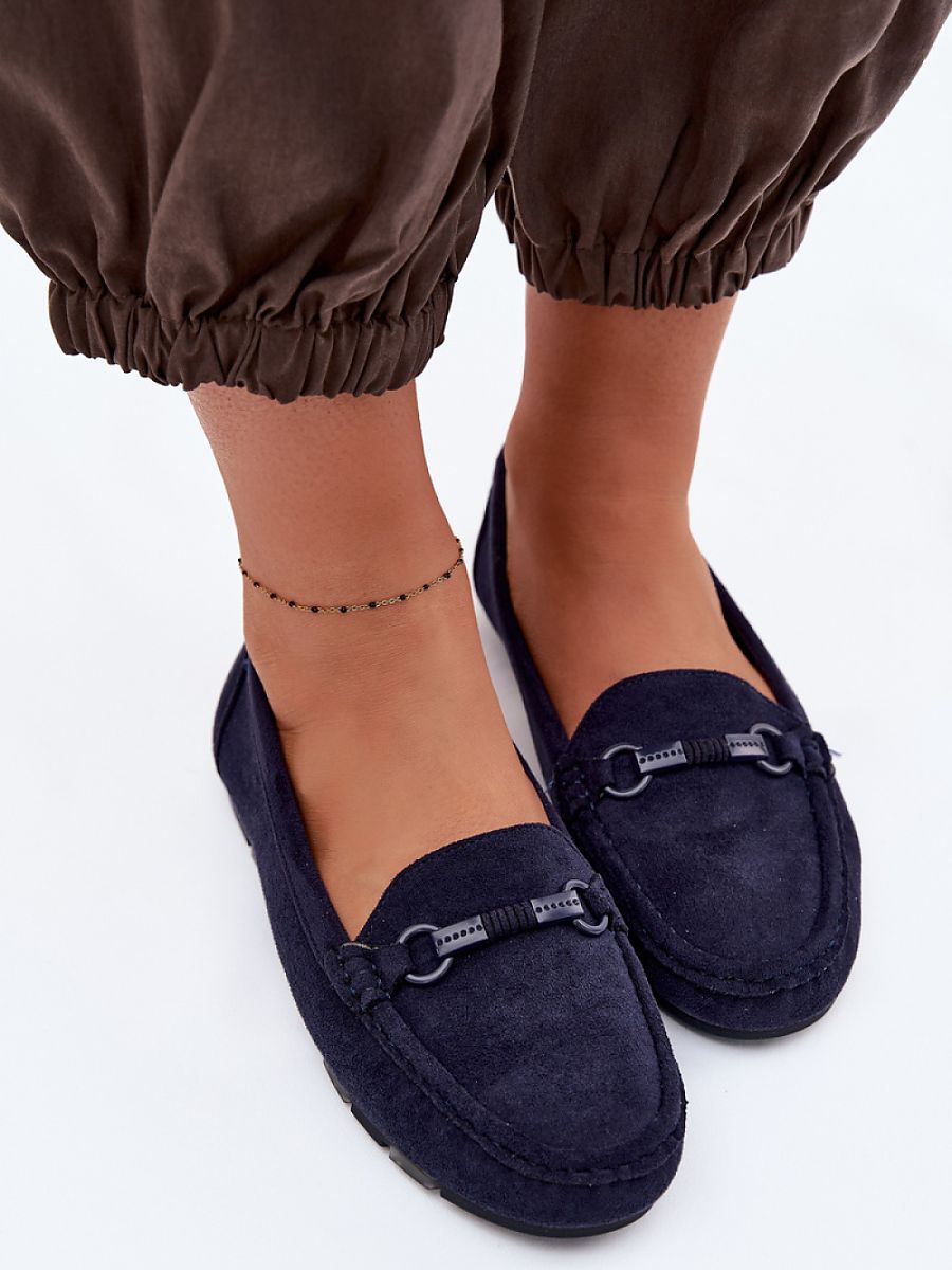 Mocassini Donna Blu Navy di Tendenza
