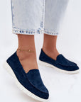 Mocassini Donna Blu Navy di Tendenza