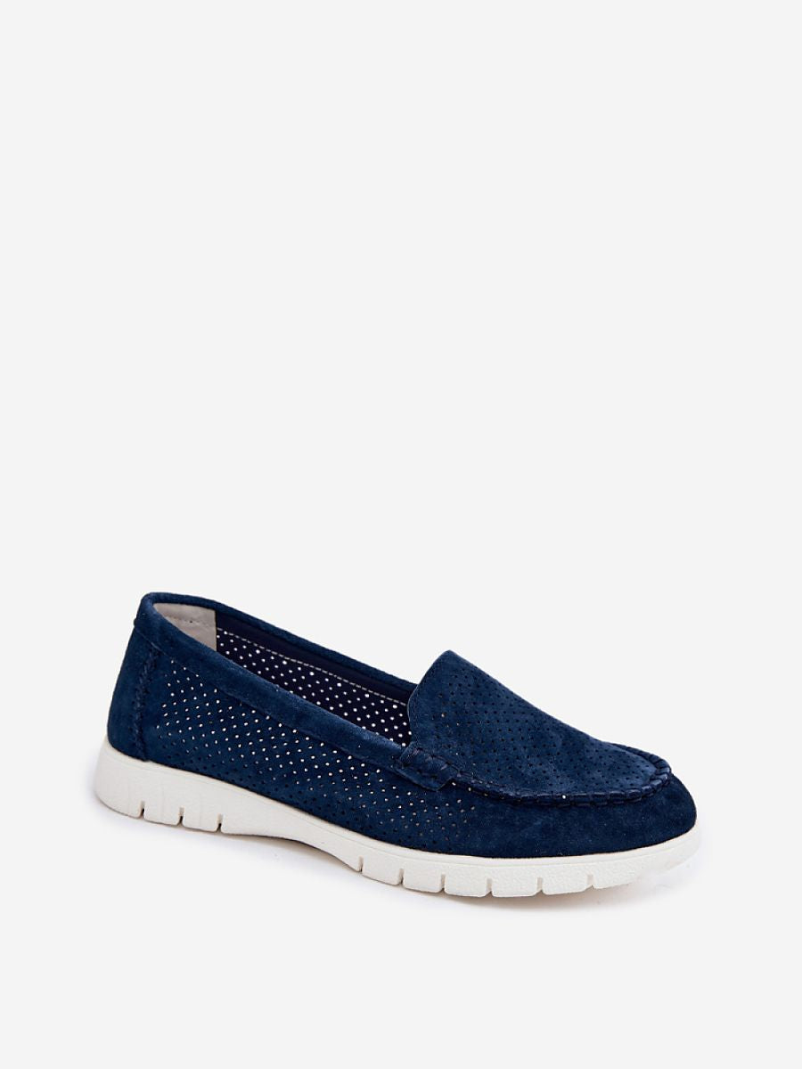 Mocassini Donna Blu Navy di Tendenza