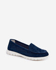 Mocassini Donna Blu Navy di Tendenza