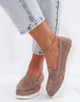 Mocassini Donna Beige Eleganti