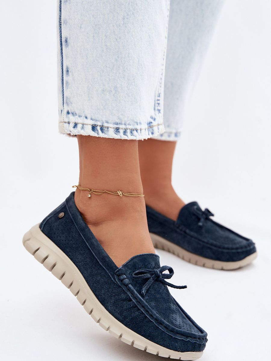 Mocassini Donna Blu Navy Chic e Trendy