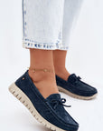 Mocassini Donna Blu Navy Chic e Trendy