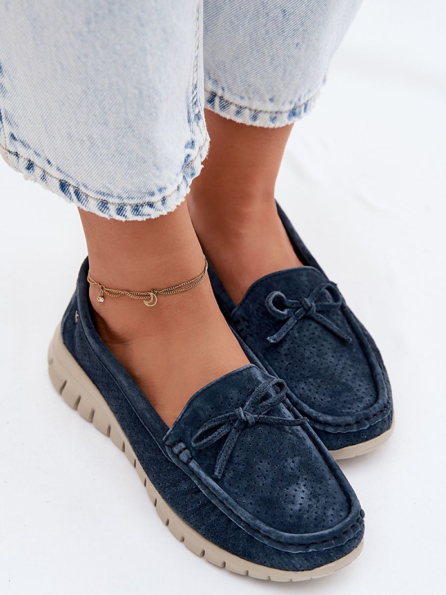 Mocassini Donna Blu Navy Chic e Trendy