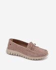 Mocassini Donna Beige Comodi