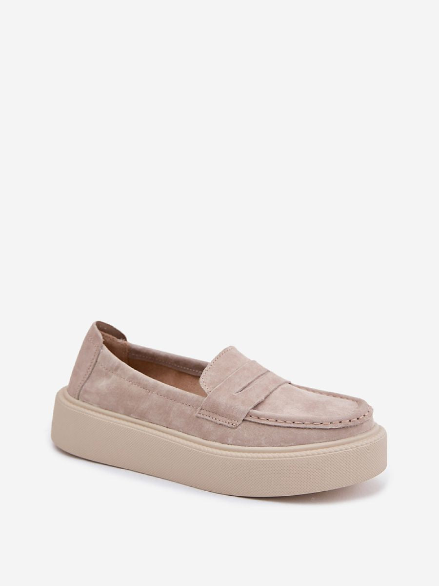 Mocassini Donna Beige Classici