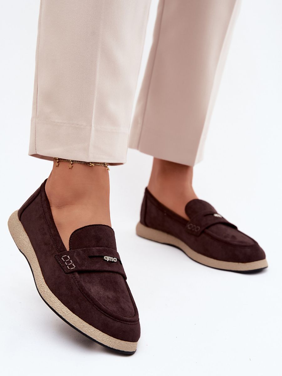 Mocassini Donna Marroni alla Moda