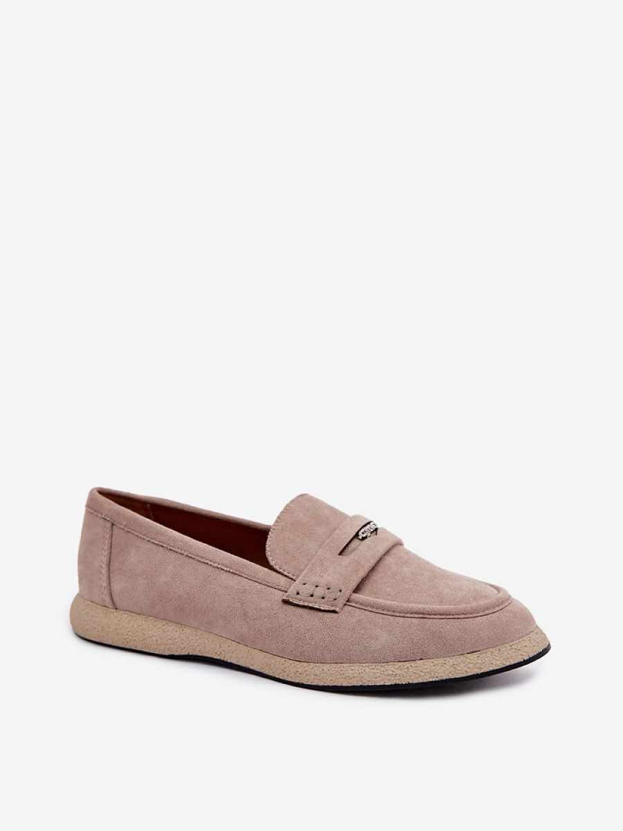 Mocassini Donna Beige Raffinati