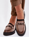 Mocassini Donna Beige alla Moda