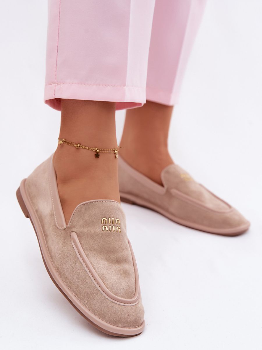 Mocassini Donna Beige Raffinati