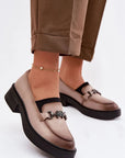 Mocassini Donna Beige alla Moda