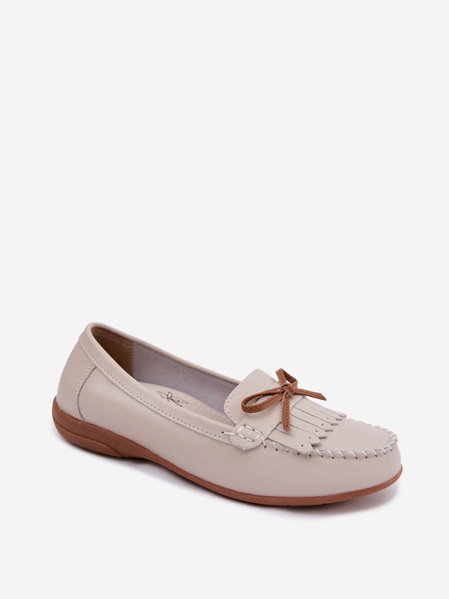 Mocassini Donna Beige Moderni