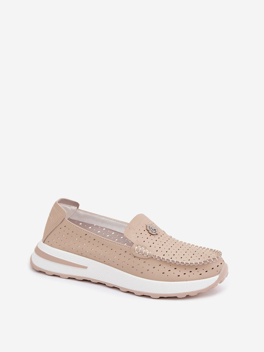 Mocassini Donna Beige Chic e Trendy