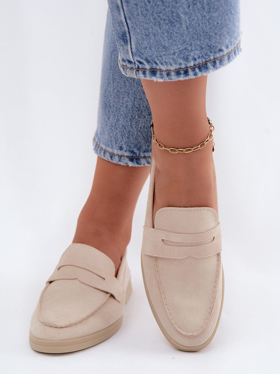 Mocassini Donna Beige Classici
