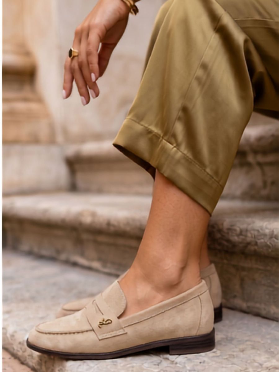 Mocassini Donna Beige alla Moda
