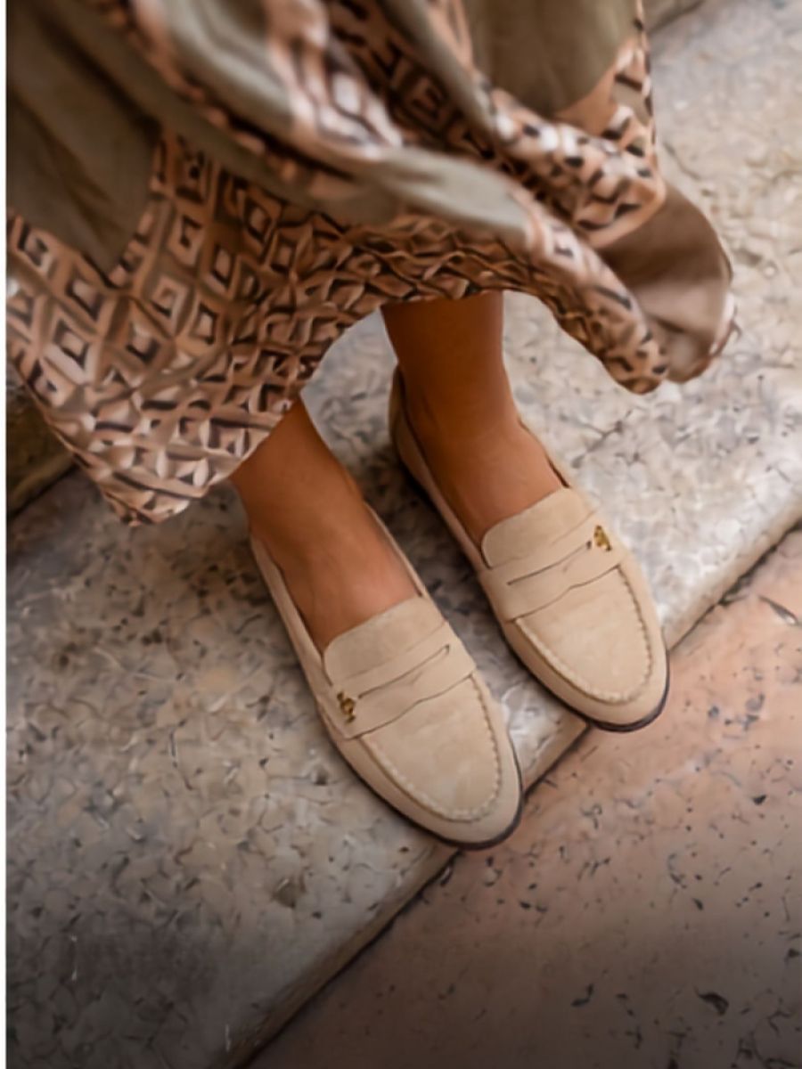 Mocassini Donna Beige alla Moda