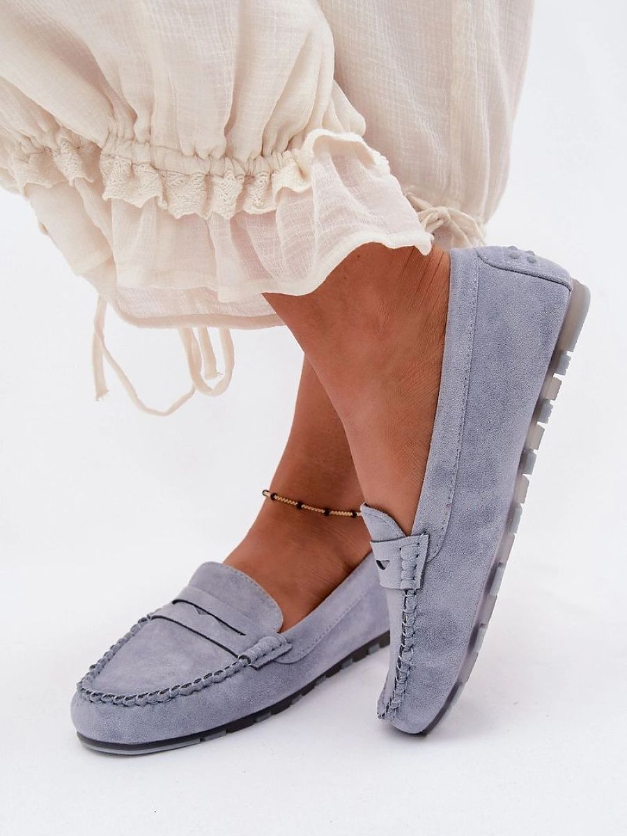 Mocassini Donna Blu Raffinati