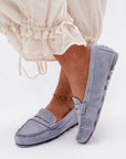 Mocassini Donna Blu Raffinati