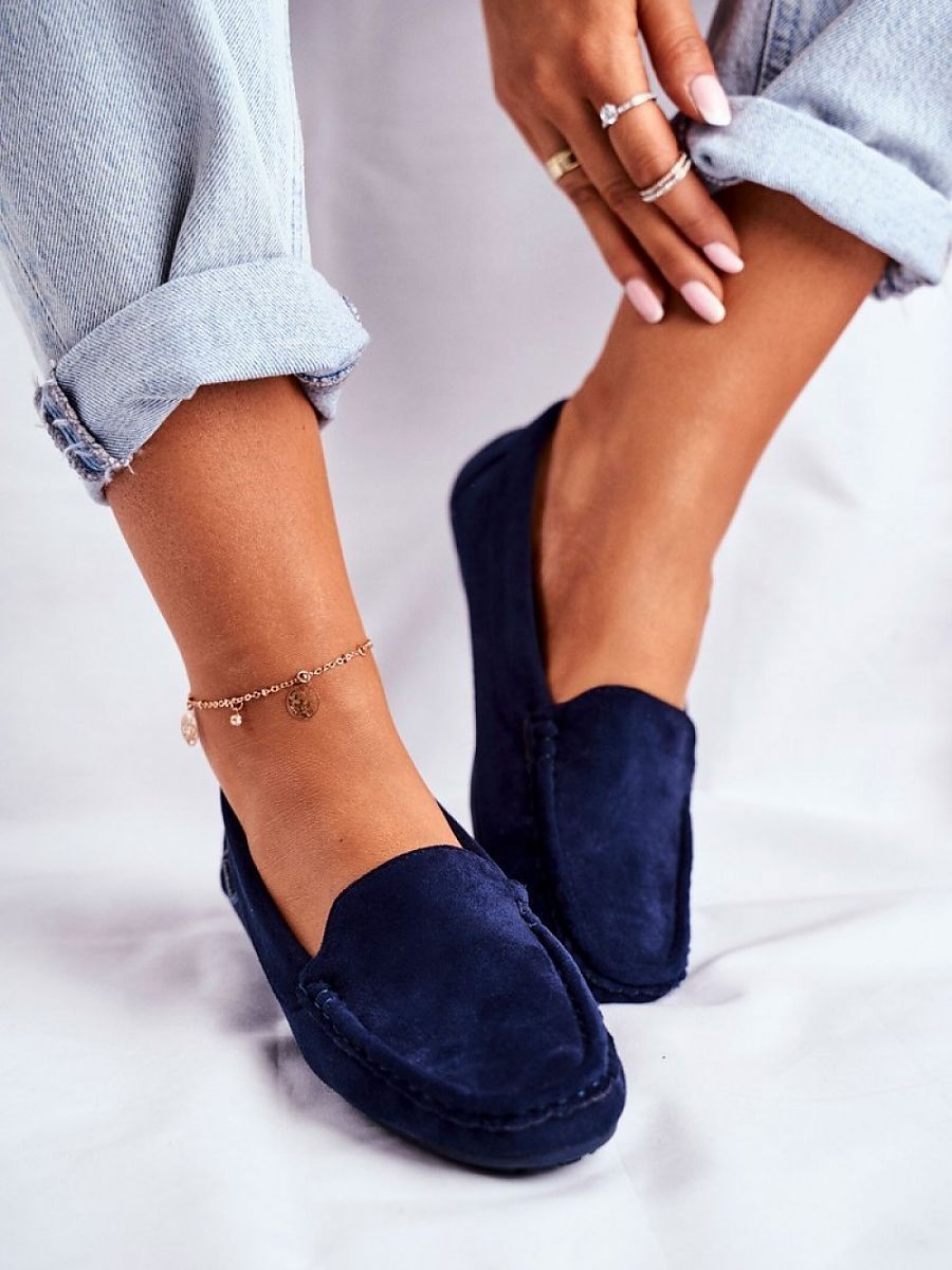 Mocassini Donna Blu Navy Chic e Trendy