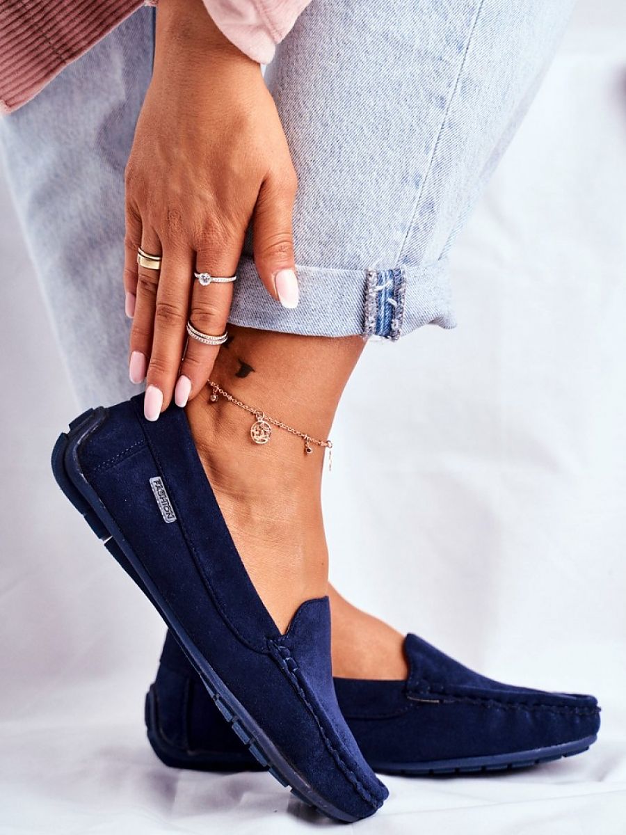Mocassini Donna Blu Navy Chic e Trendy