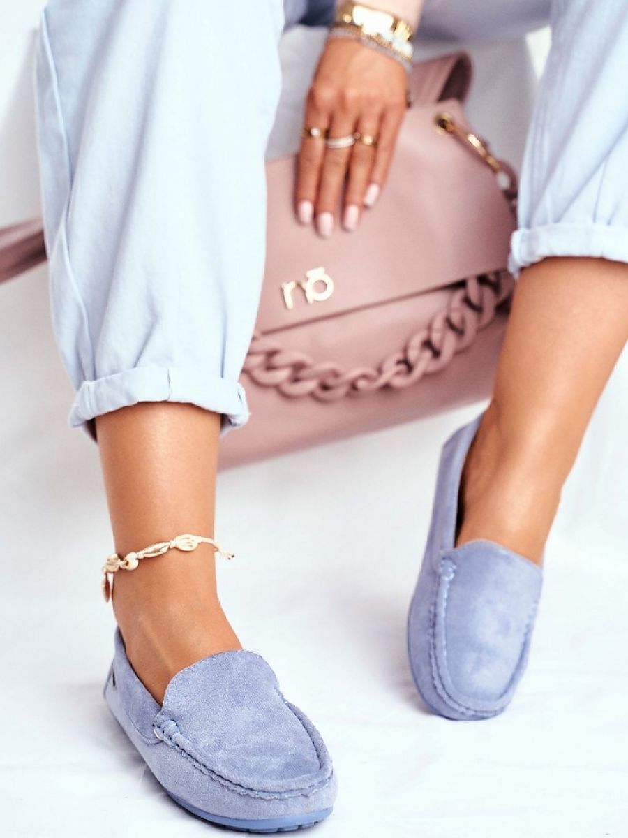 Mocassini Donna Blu alla Moda
