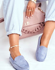 Mocassini Donna Blu alla Moda