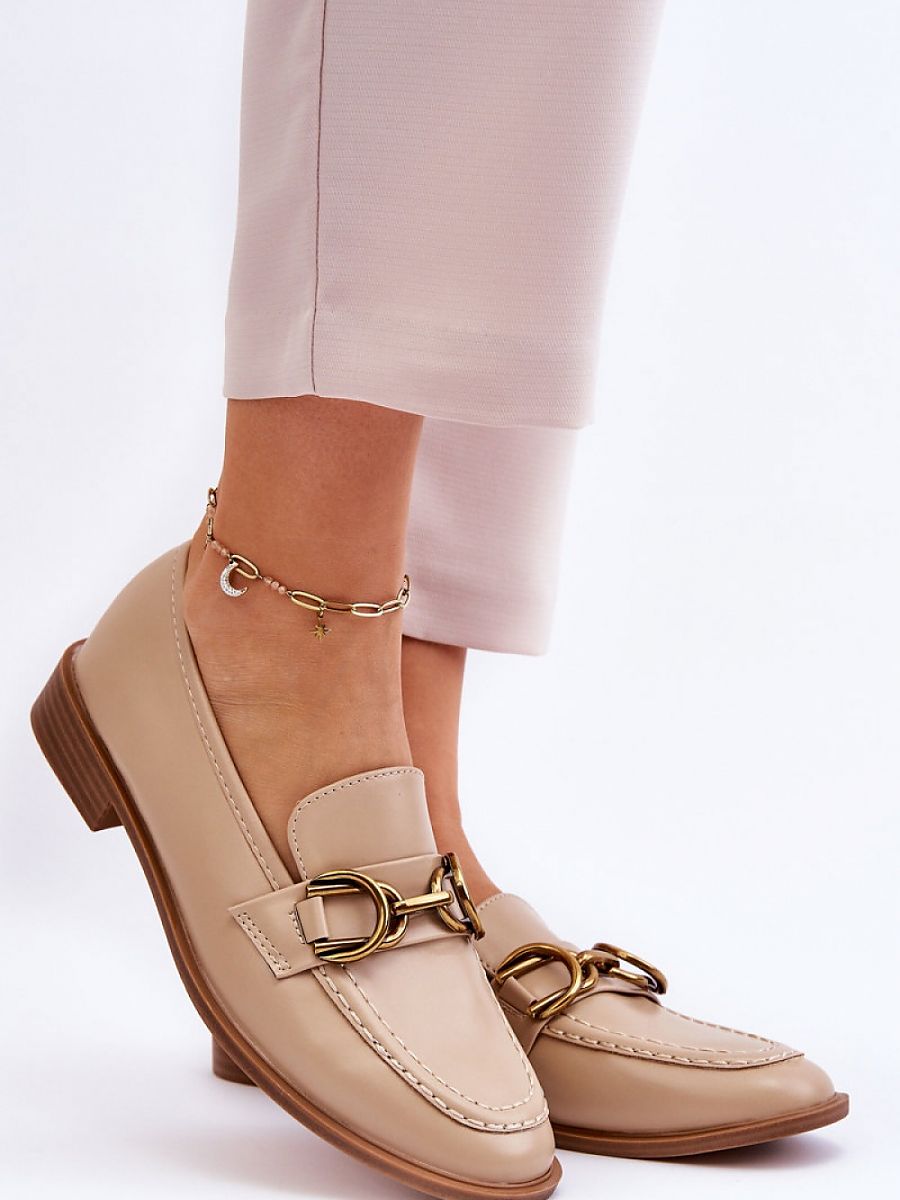 Mocassini Donna Beige Comodi