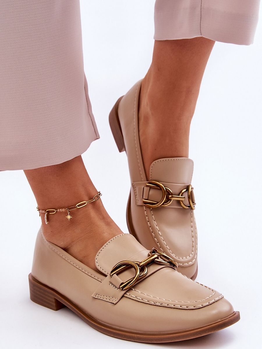 Mocassini Donna Beige Comodi